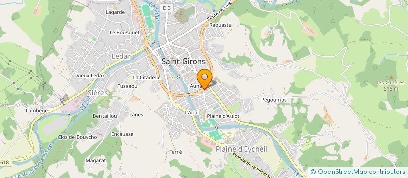 localisation de l'entreprise MADAME EMELINE CAZAUX à SAINT-GIRONS