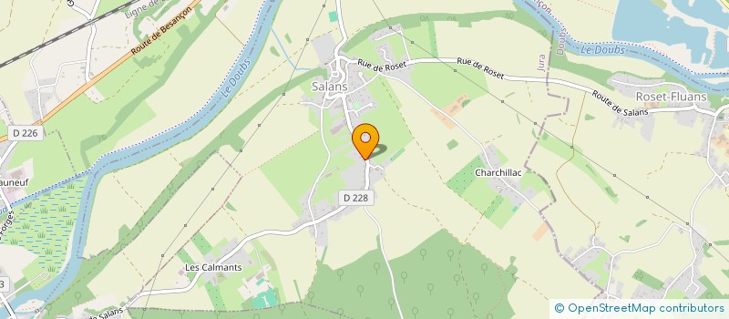 localisation de l'entreprise MADAME EMELINE CAZOT  SALANS