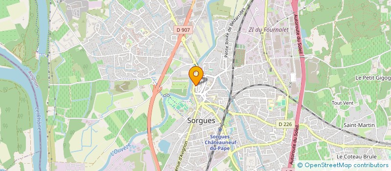 localisation de l'entreprise MADAME EMELINE CERRI  SORGUES