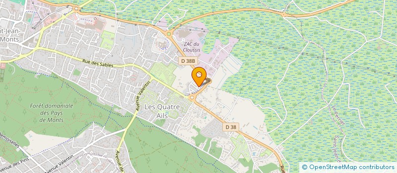 localisation de l'entreprise MADAME EMELINE CHALLET  SAINT-JEAN-DE-MONTS