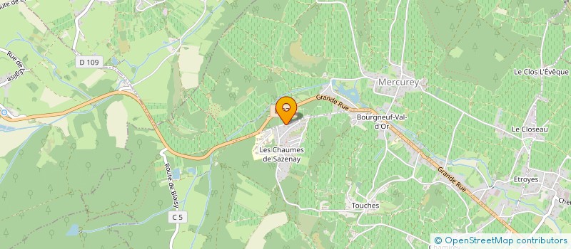 localisation de l'entreprise MADAME EMELINE CHAUVILLE  GIVRY