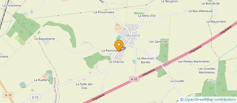 localisation de l'entreprise MADAME EMELINE CHAUVIN  MORAND