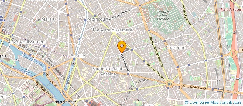 localisation de l'entreprise MADAME EMELINE CHEVALIER à PARIS