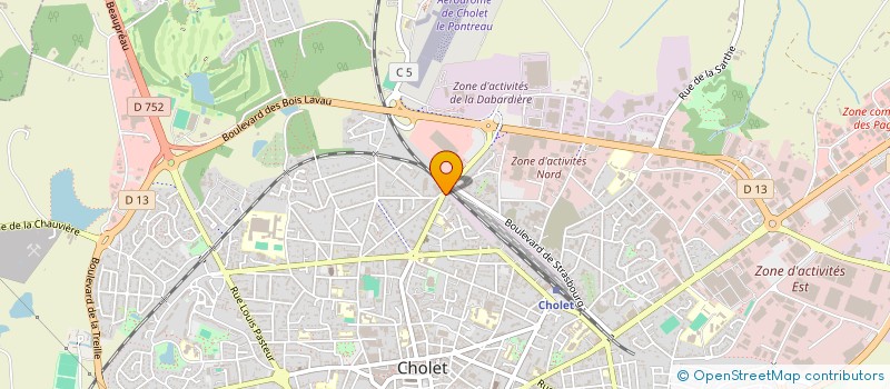 localisation de l'entreprise MADAME EMELINE CHIRON à CHOLET