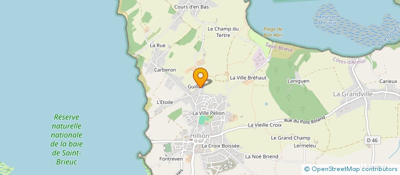 localisation de l'entreprise MADAME EMELINE CHOUPEAUX  HILLION