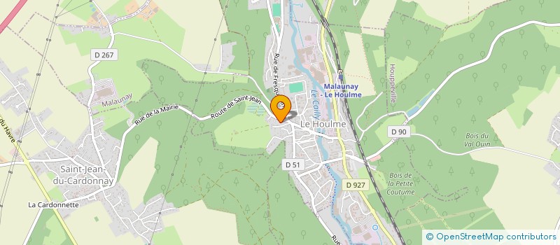 localisation de l'entreprise MADAME EMELINE COLE  LE HOULME