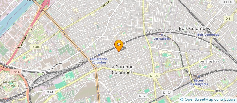 localisation de l'entreprise MADAME EMELINE COLET à LA GARENNE-COLOMBES