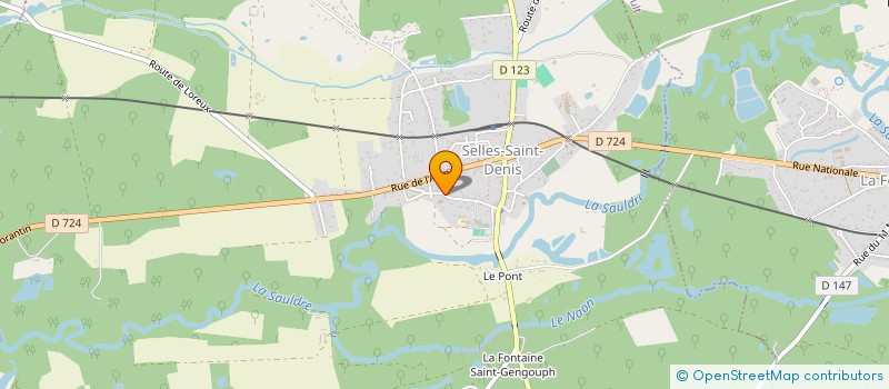 localisation de l'entreprise MADAME EMELINE COUILLARD  SELLES-SAINT-DENIS