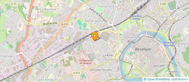 localisation de l'entreprise MADAME EMELINE COURTOIS  BESANCON