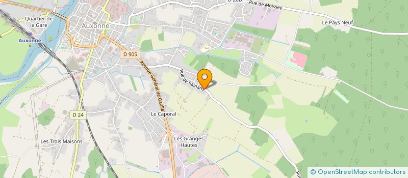 localisation de l'entreprise MADAME EMELINE CURE  AUXONNE