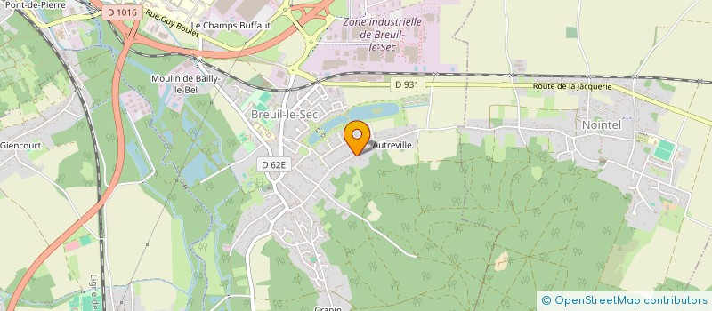 localisation de l'entreprise MADAME EMELINE CUVILLIER  BREUIL-LE-SEC