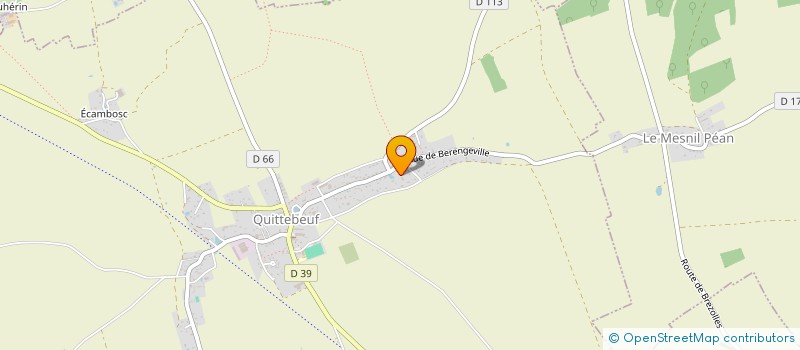 localisation de l'entreprise MADAME EMELINE DACHE  QUITTEBEUF