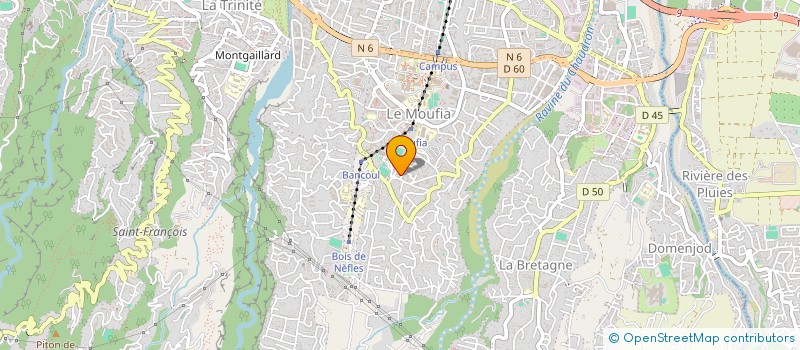 localisation de l'entreprise MADAME EMELINE DAMOUR à SAINT-DENIS