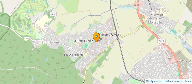 localisation de l'entreprise MADAME EMELINE DARTRON  LE PLESSIS-BOUCHARD