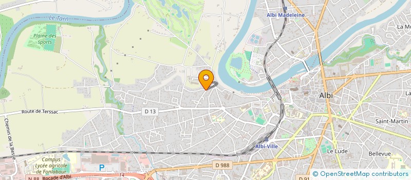 localisation de l'entreprise MADAME EMELINE DAURON à ALBI