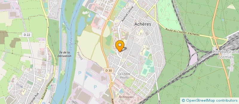 localisation de l'entreprise MADAME EMELINE DAVY  ACHERES