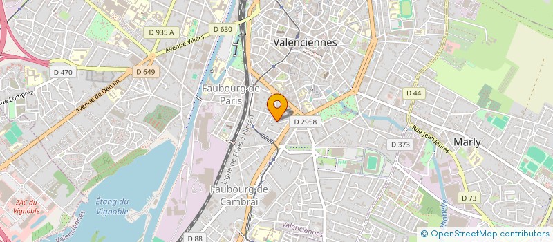 localisation de l'entreprise MADAME EMELINE DE JESUS à VALENCIENNES