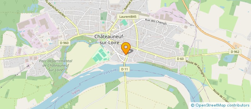 localisation de l'entreprise MADAME EMELINE DELAHAIE  CHATEAUNEUF-SUR-LOIRE