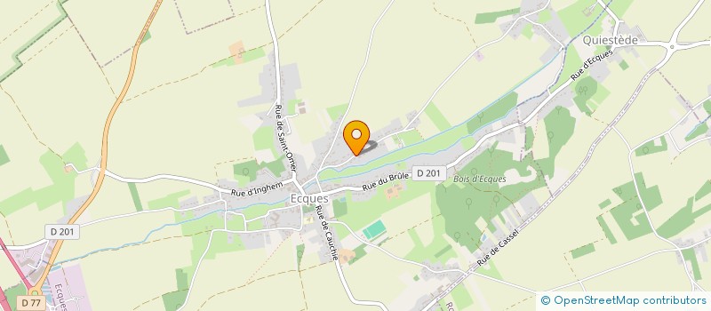 localisation de l'entreprise MADAME EMELINE DESCAMPS  ECQUES