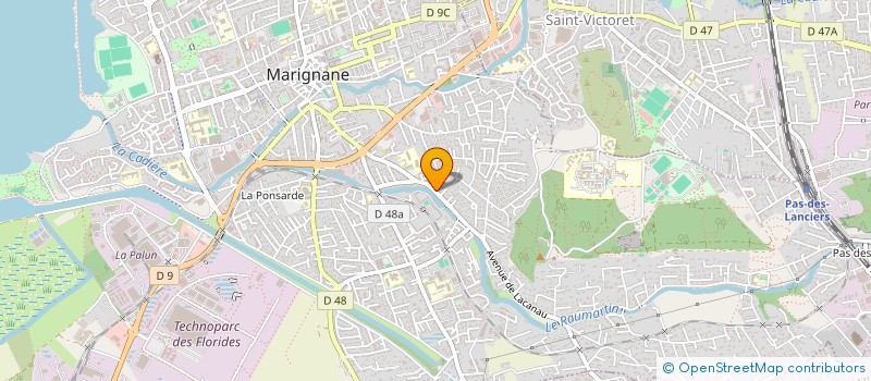 localisation de l'entreprise MADAME EMELINE DESCHAMPS à MARIGNANE