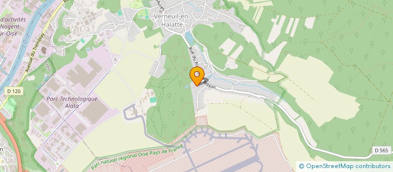 localisation de l'entreprise MADAME EMELINE DEVAUX  VERNEUIL-EN-HALATTE