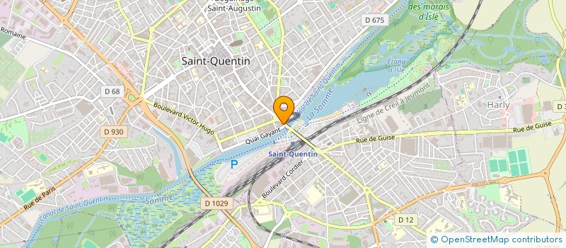 localisation de l'entreprise MADAME EMELINE DIEU à SAINT-QUENTIN