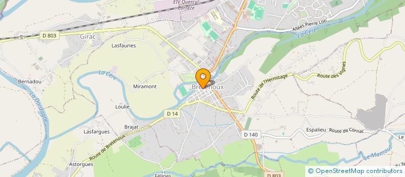 localisation de l'entreprise MADAME EMELINE FIX  BRETENOUX