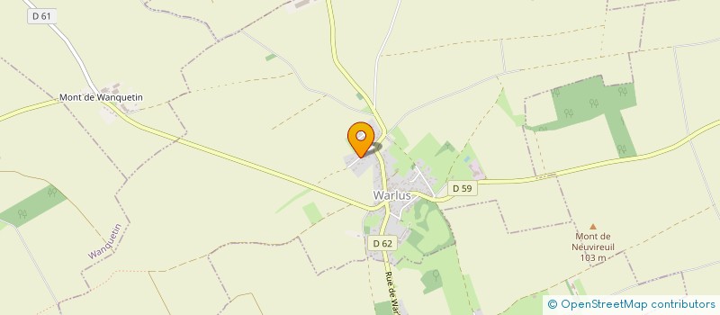 localisation de l'entreprise MADAME EMELINE FLAMENT  WARLUS