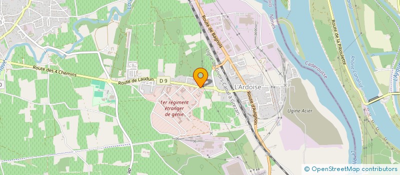 localisation de l'entreprise MADAME EMELINE FOURCADE à LAUDUN L'ARDOISE