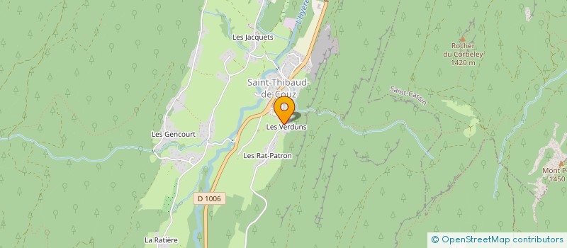 localisation de l'entreprise MADAME EMELINE FROMENT  SAINT-THIBAUD-DE-COUZ