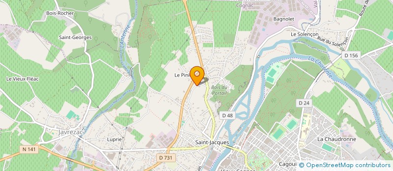 localisation de l'entreprise MADAME EMELINE GAILLARD à COGNAC