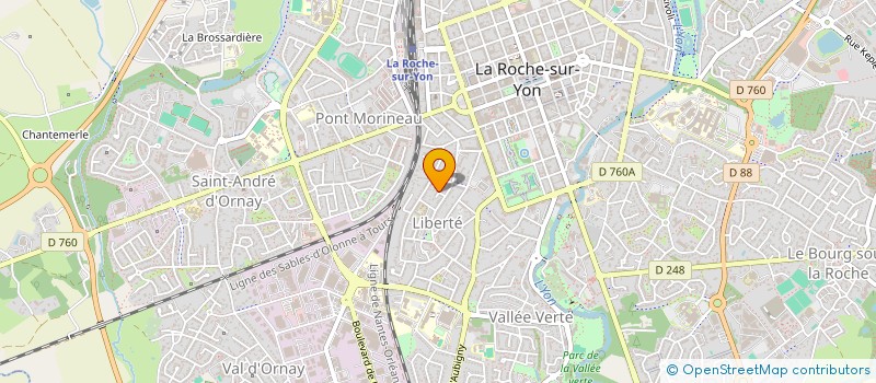 localisation de l'entreprise MADAME EMELINE GAUBERT  LA ROCHE-SUR-YON