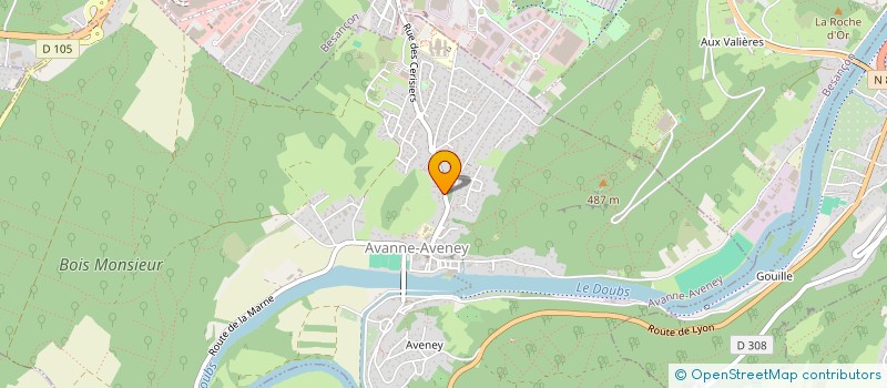 localisation de l'entreprise MADAME EMELINE GAUME  AVANNE-AVENEY