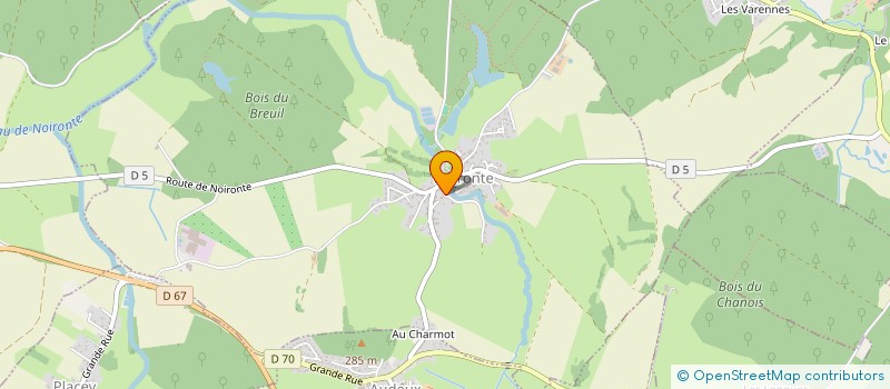 localisation de l'entreprise MADAME EMELINE GILLET  NOIRONTE