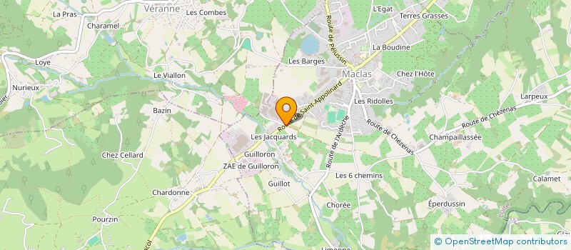 localisation de l'entreprise MADAME EMELINE GODARD  MACLAS