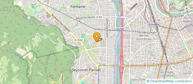 localisation de l'entreprise MADAME EMELINE GOURBET  SEYSSINET-PARISET