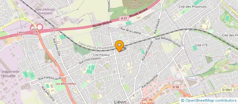 localisation de l'entreprise MADAME EMELINE GREMONT  LIEVIN