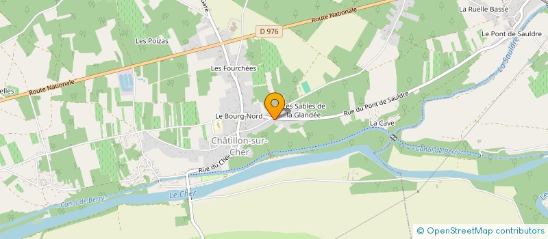 localisation de l'entreprise MADAME EMELINE GRIMAUD  CHATILLON-SUR-CHER