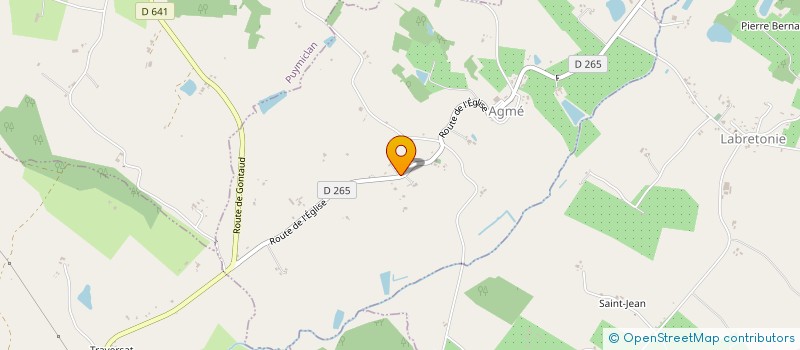 localisation de l'entreprise MADAME EMELINE GUERINEAU  MONTIGNAC-TOUPINERIE