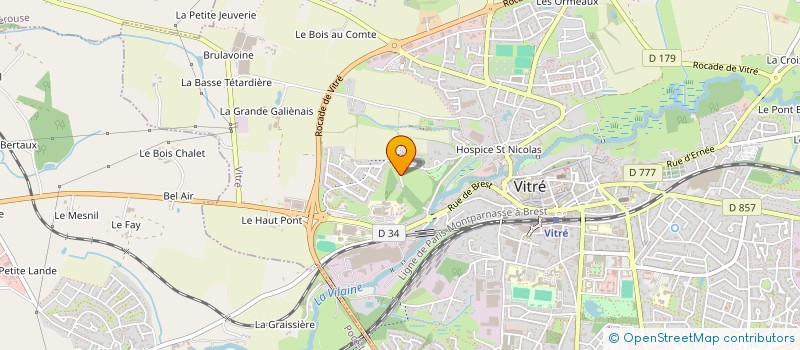 localisation de l'entreprise MADAME EMELINE GUIBON à VITRE