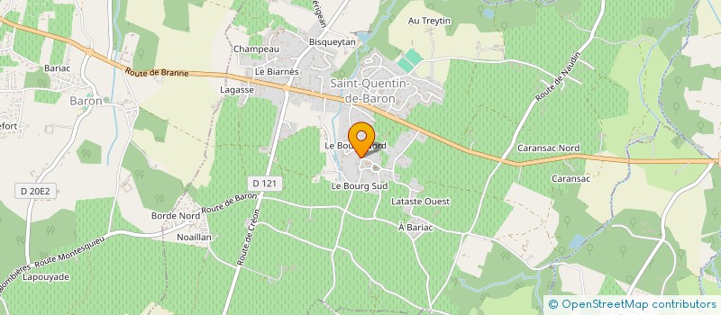 localisation de l'entreprise MADAME EMELINE GUILLON  SAINT-QUENTIN-DE-BARON