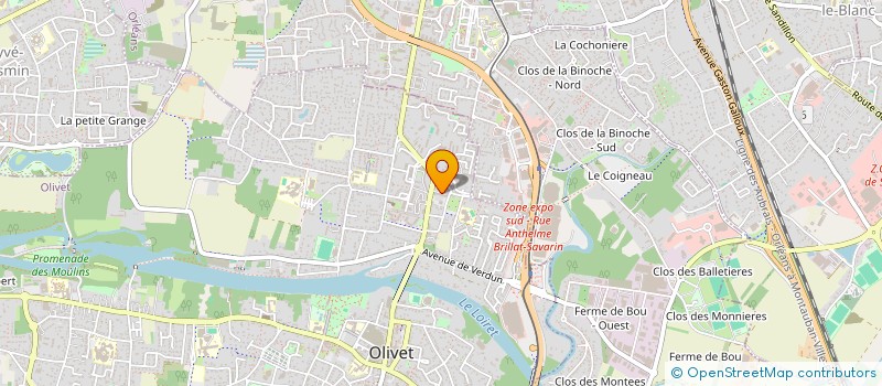 localisation de l'entreprise MADAME EMELINE HERAUDEAU  OLIVET
