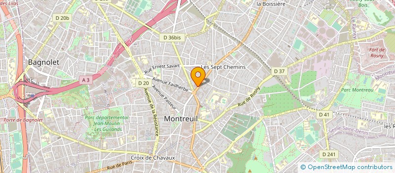 localisation de l'entreprise MADAME EMELINE HOUDAYER à MONTREUIL