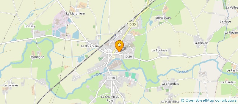 localisation de l'entreprise MADAME EMELINE HOUSSAIS à ISSE