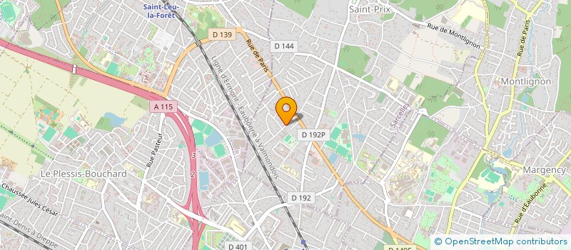 localisation de l'entreprise MADAME EMELINE HUBERT à SAINT-PRIX