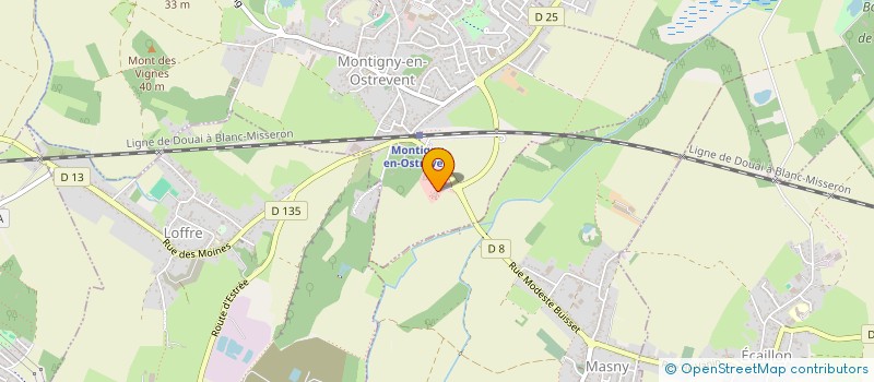 localisation de l'entreprise MADAME EMELINE JEGO  MONTIGNY-EN-OSTREVENT