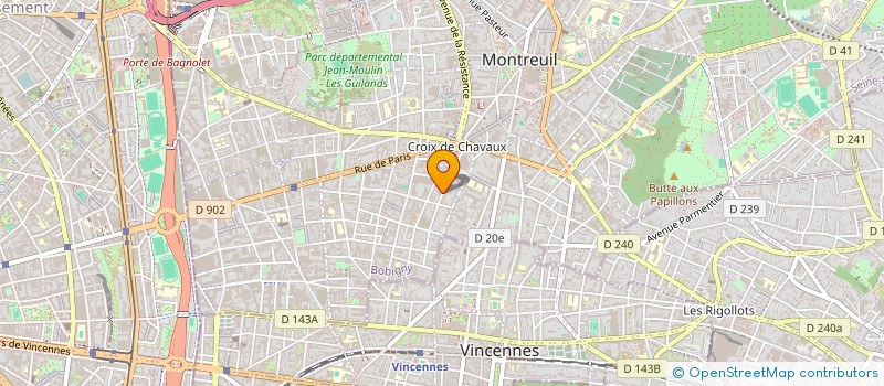 localisation de l'entreprise MADAME EMELINE LABOURASSE  MONTREUIL