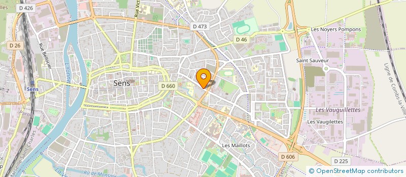 localisation de l'entreprise MADAME EMELINE LABOYE  SENS