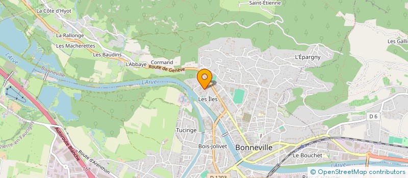 localisation de l'entreprise MADAME EMELINE LABRETTE  BONNEVILLE