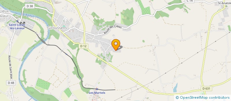 localisation de l'entreprise MADAME EMELINE LACOTE  GIROUSSENS